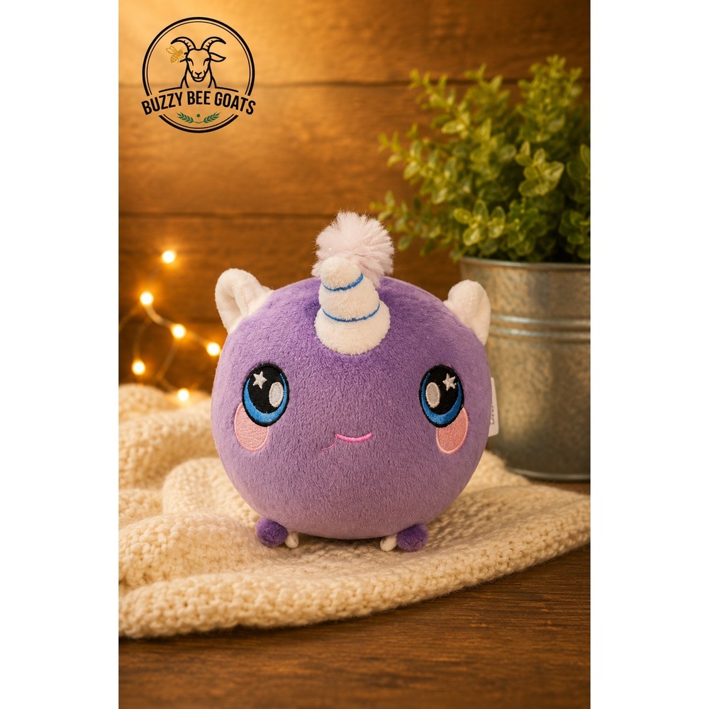 SQUEEZAMALS KATE UNICORN PLUSH 3.5 INCH KELLYTOY PURPLE STUFFED TOY